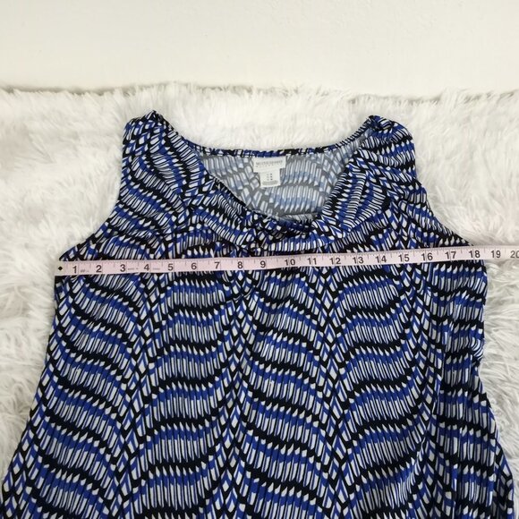 Motherhood Maternity Sleeveless Tunic Blouse Career Drape Neck M - Picture 6 of 6